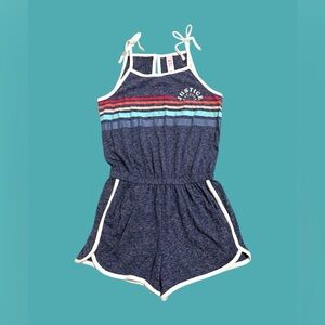 Justice Kids Navy Romper with Stripes Size 10 New with Tags
